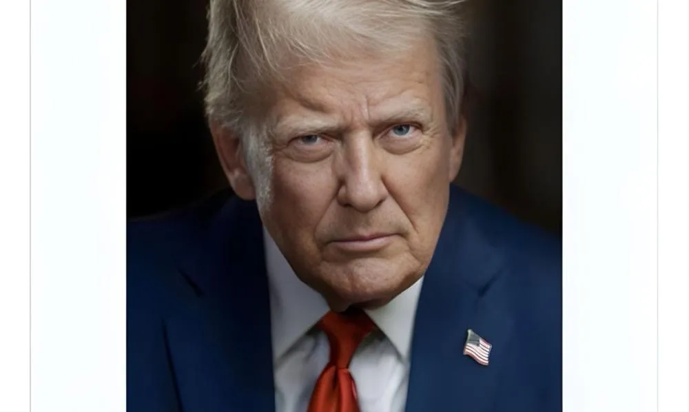 Em montagem, Trump se autodeclara presidente interino da Venezuela