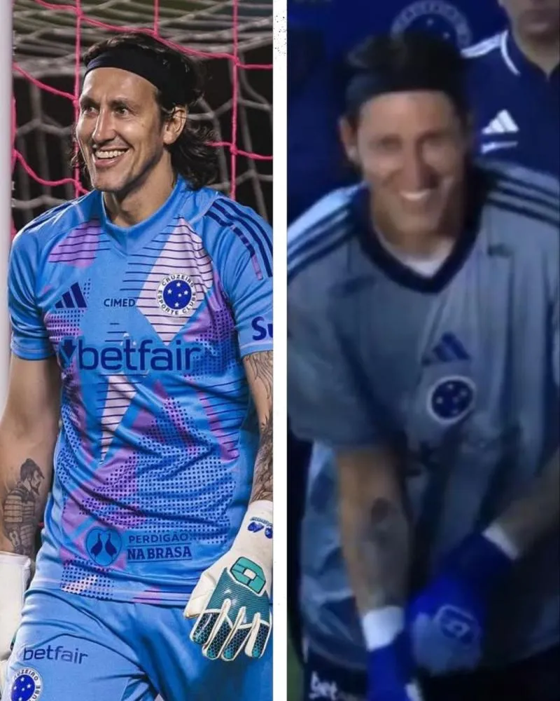 Goleiro Cássio, do Cruzeiro, viraliza após paralisar partida para ir ao banheiro e torcida não perdoa: “Cagã*”