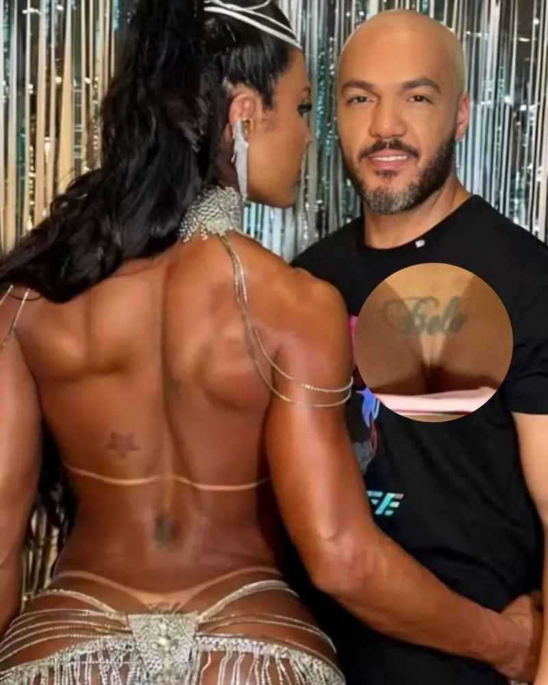 Gracyanne Barbosa inicia processo para remoção de tatuagem “íntima” feita para Belo; veja imagens