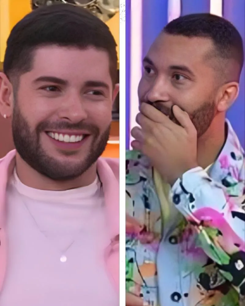 Após ser eliminado do BBB 26, Marcelo flerta com Gil do Vigor ao vivo e deixa apresentador envergonhado: “Ficou vermelho?”